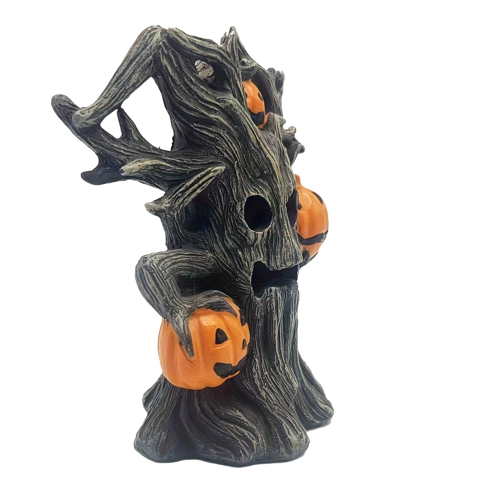 carotoe Realistic Pumpkinvine Creature Rosin Statue Halloween Party Deck Permanent Celebratory Decoration for Telecommute Display Halloween Party Decoration Statue