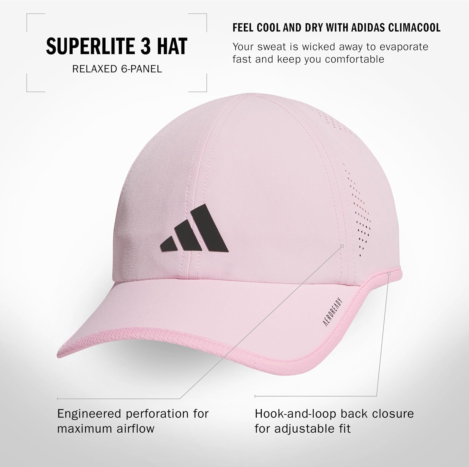 Adidas Men's Superlite Hat – Lightweight Athletic Running Cap for Workouts - Image 2