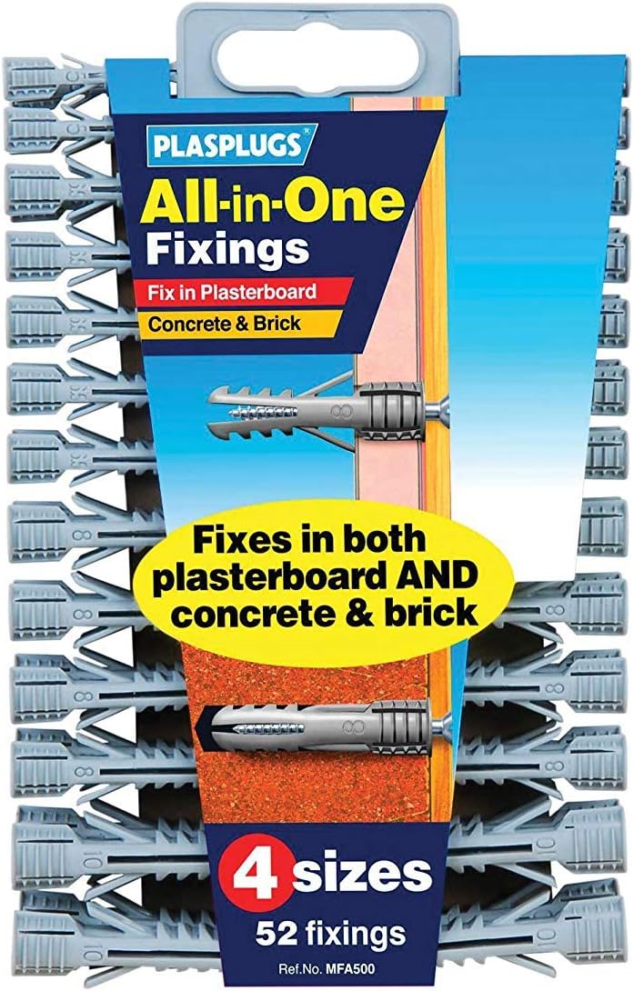 Plasplug MFA500 All-in-One Plugs Includes Clip of 52 : Amazon.co.uk ...