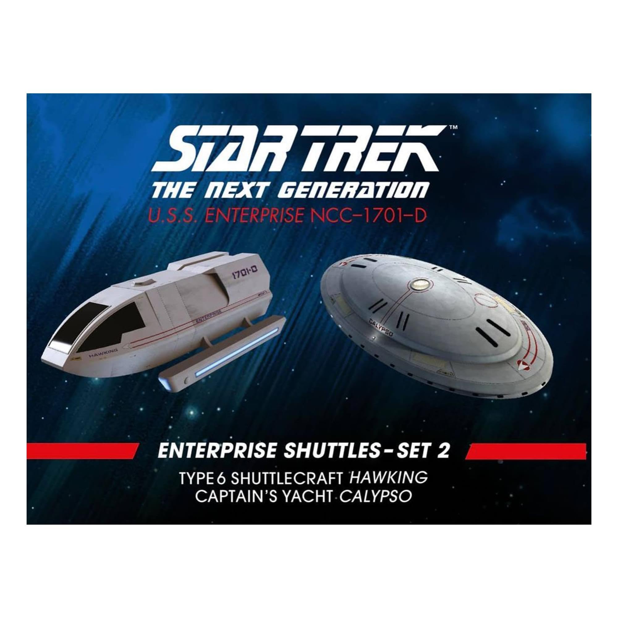 Eaglemoss Sguttel Model Set 2 Type 6 Shuttle, Captains Yacht Calypso