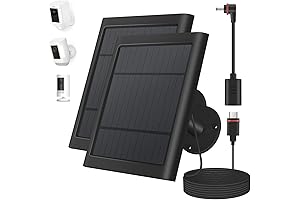 Solar Panel for Ring Camera, 2-Pack 4W Solar Charger Compatible with Ring...