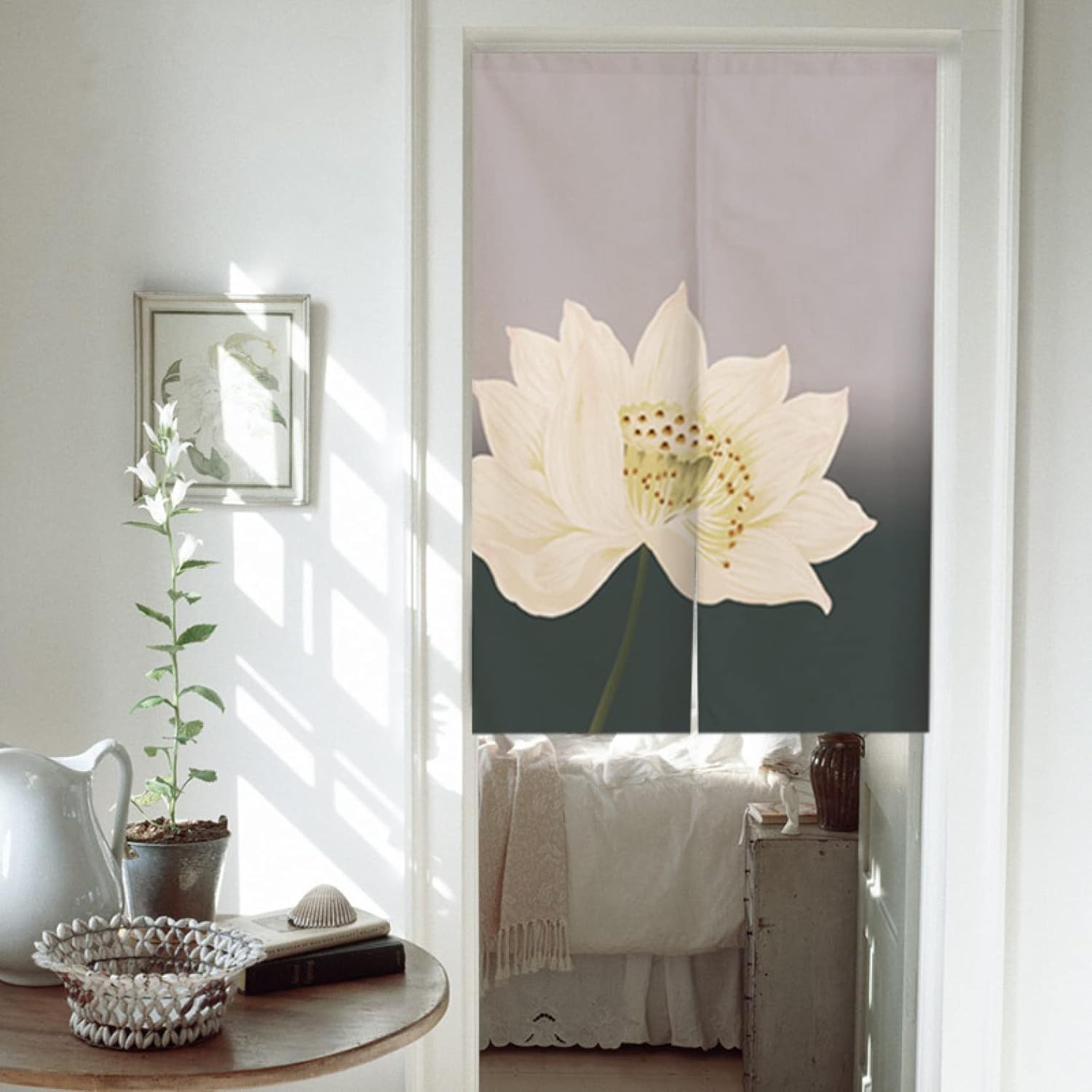 のれん暖簾 インテリア 間仕切り断熱 目隠し遮光 防寒おしゃれ キッチン バスルーム 飲食店 出入り口 半間のれん 目隠しカーテン