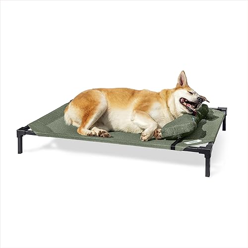 Miniatura 9 de Coolaroo Cama Elevada Pro para Perros con Tela HeatShield – Catre Elevado de Enfriamiento Avanzado para Razas Pequeñas y Medianas, Fácil de Limpiar,