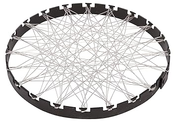 AVANI METROBUZZ Mini Tandoor Channi Jalli Grill LPG Gas Saver Barbeque Net for Gas Stove Top - (5 Inch, Silver)