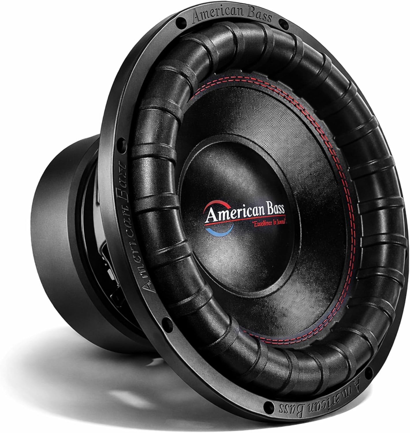 American Bass 15" Elite Series Car Subwoofer, 2400W Peak / 1200W RMS, Dual 4 Ohm and 3" 4-Layer Voice Coil, 150oz Magnet Heavy Duty Hi-Roll Surround, High-Performance Deep Bass in Car Audio Systems