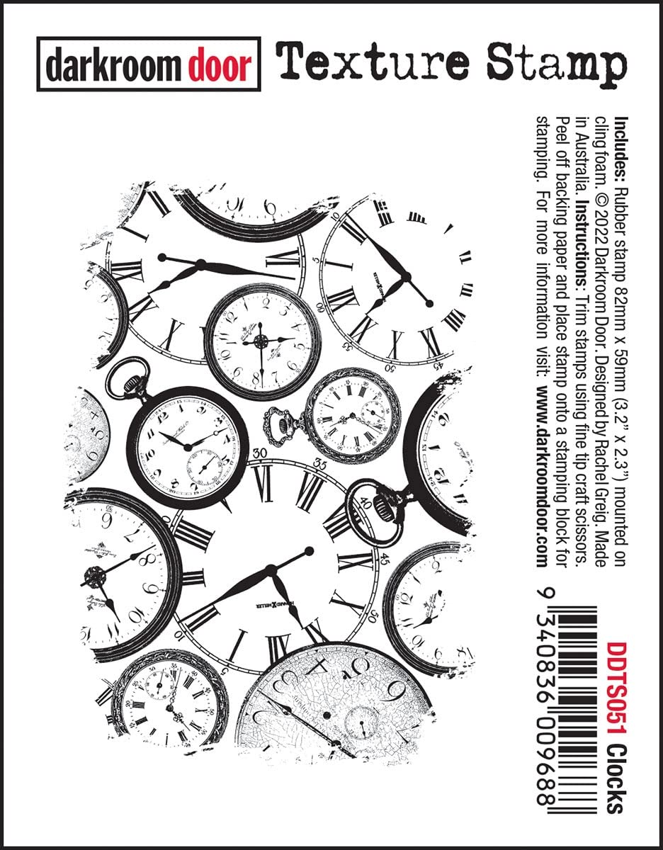 Darkroom Door Texture Stamp-Clocks