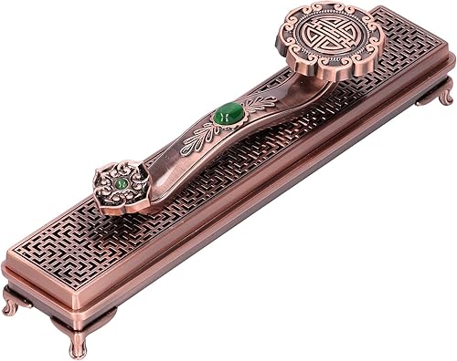 Miniatura 6 de Fydun Quemador de incienso de metal Ruyi - Varilla de incienso antiguo, adornos decorativos de bronce, amplia gama de usos (#2)