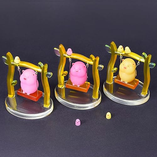 Miniatura 3 de Juego de moldes de resina de silicona de cerdito lindos, moldes de fundición de resina epoxi, accesorios de molde de silicona para decoración de