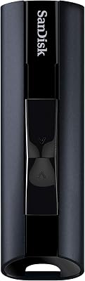SanDisk 128GB Extreme PRO Memoria flash de estado sólido USB 3.2 (lectura hasta 420 MB/s, escritura hasta 380 MB/s, protección con contraseña, carcasa metálica, software RescuePRO Deluxe)