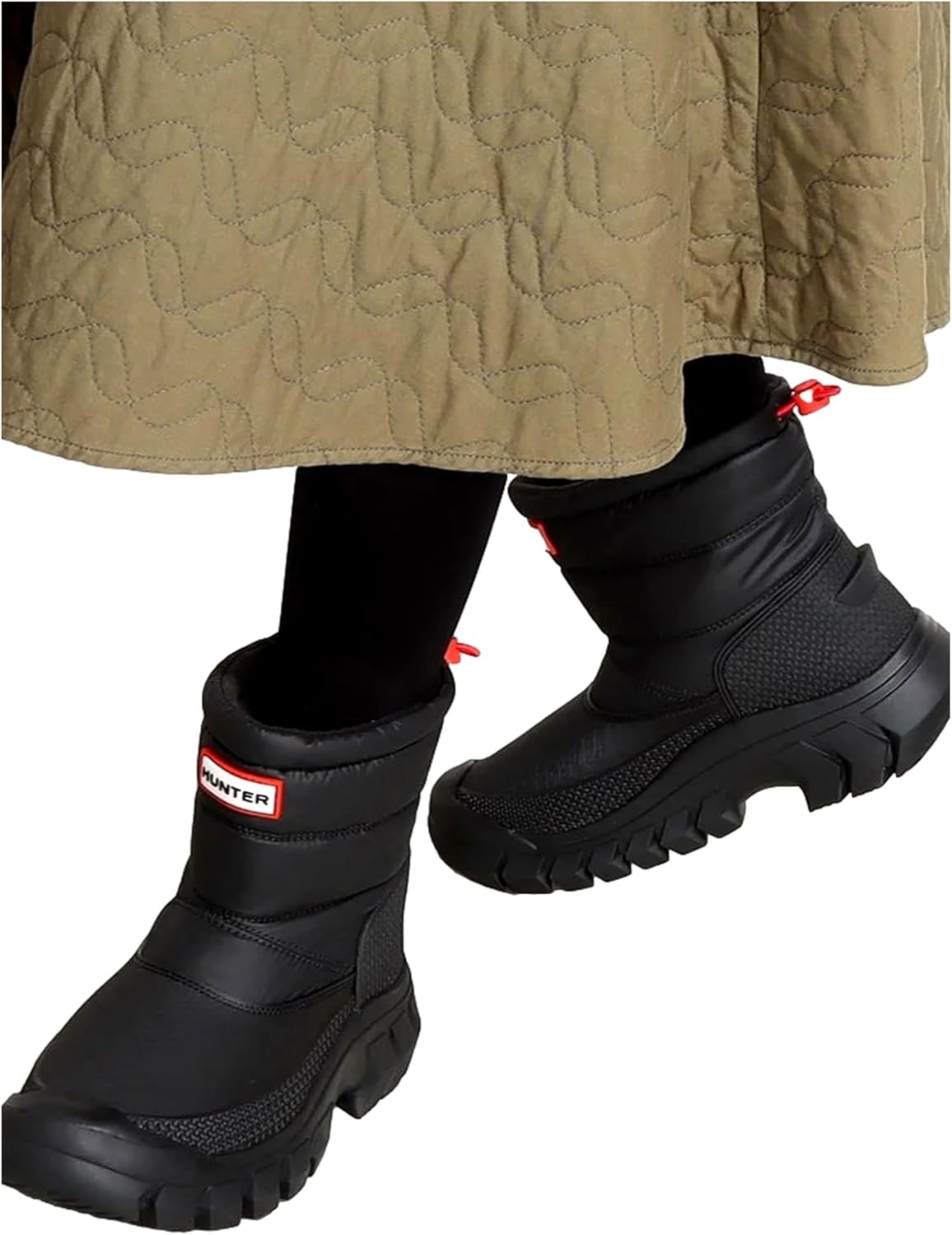 Hunter Intrepid Short Snow Boot Black 6 M