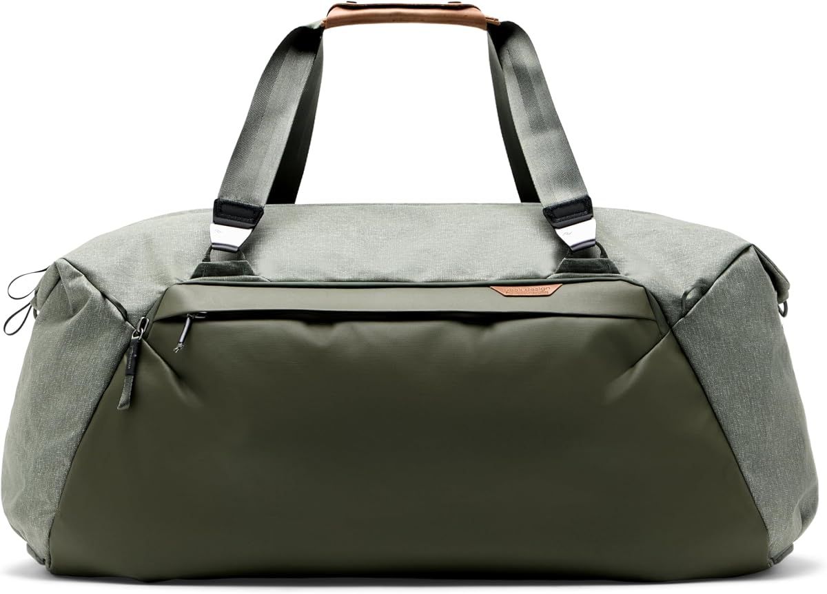 Peak Design Travel Duffel 80L, Sage, Extra-Wide Single Zip Access, Weatherproof Shell, 4 External Pockets, Fits Packing Cubes & Camera Cubes, Ideal for Longer Trips, Versatile Duffel Bag for Travel