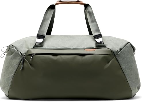 Peak Design Travel Duffel 80L, Sage, Extra-Wide Single Zip Access, Weatherproof Shell, 4 External Pockets, Fits Packing Cubes & Camera Cubes, Ideal for Longer Trips, Versatile Duffel Bag for Travel