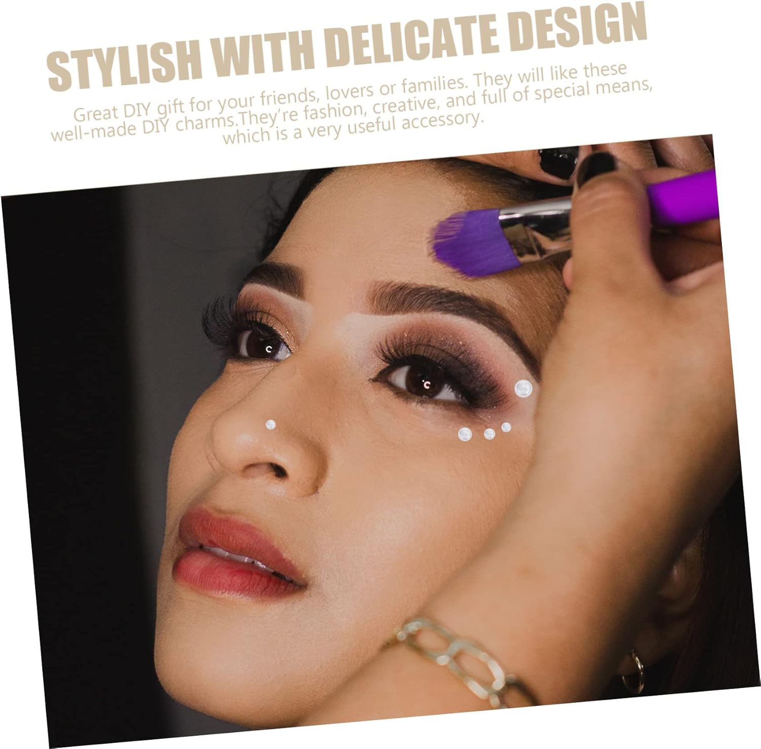 Decorative Half Craft Accessory Multi Flatback for Nail Art Hair Accessories and Fashion Design Made of Material