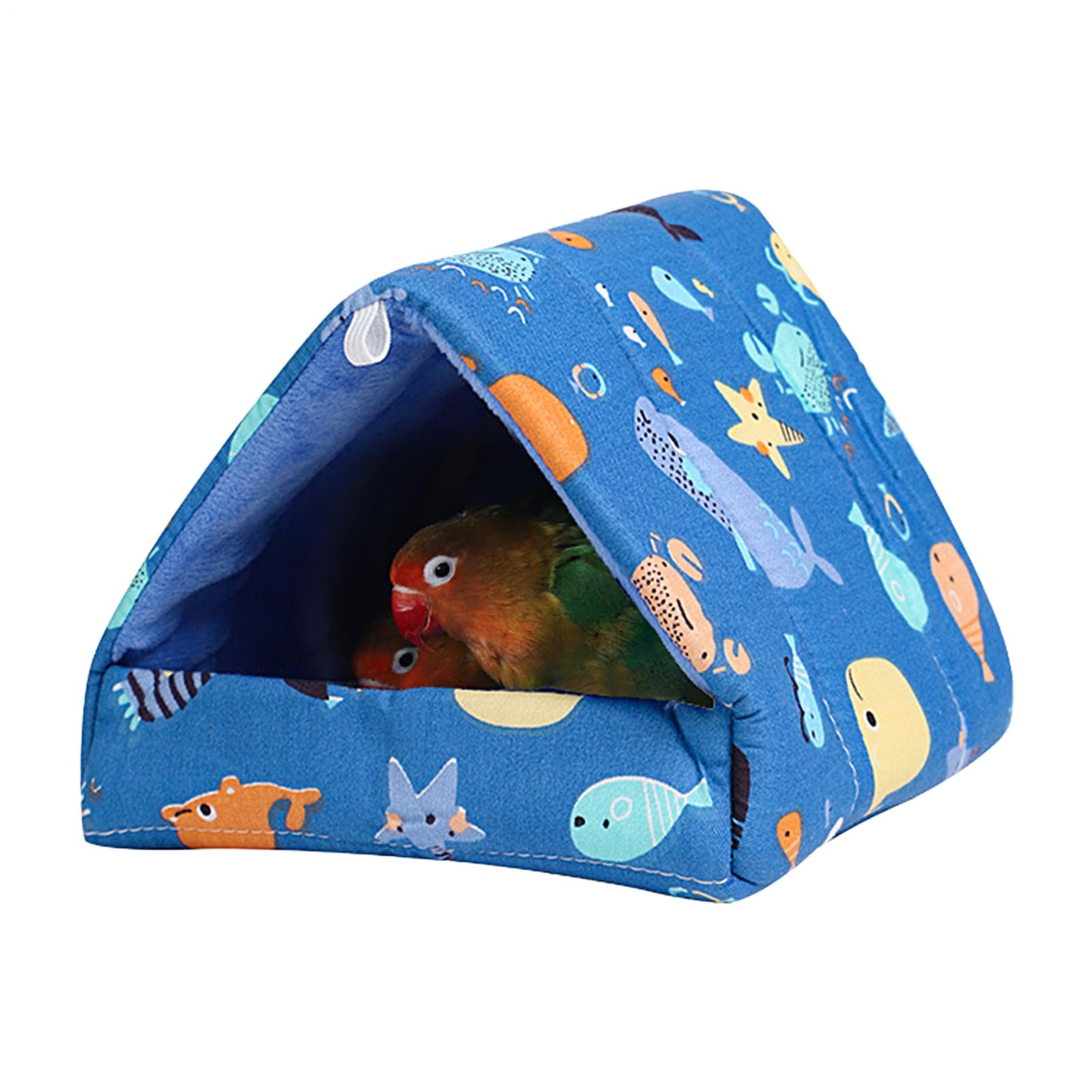 Parrot Warm Bed Plush Bird Shelter House Accessories Warm Bed Toy Nest
