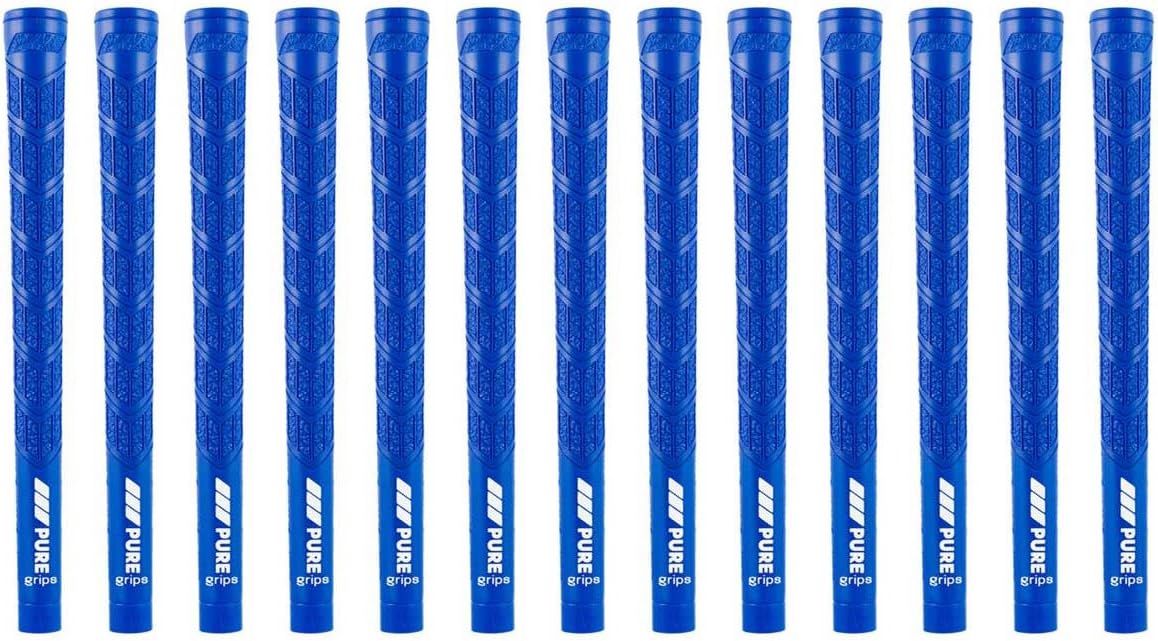 Pure Grips Midsize DTX Blue 13 Piece Golf Grip Bundle