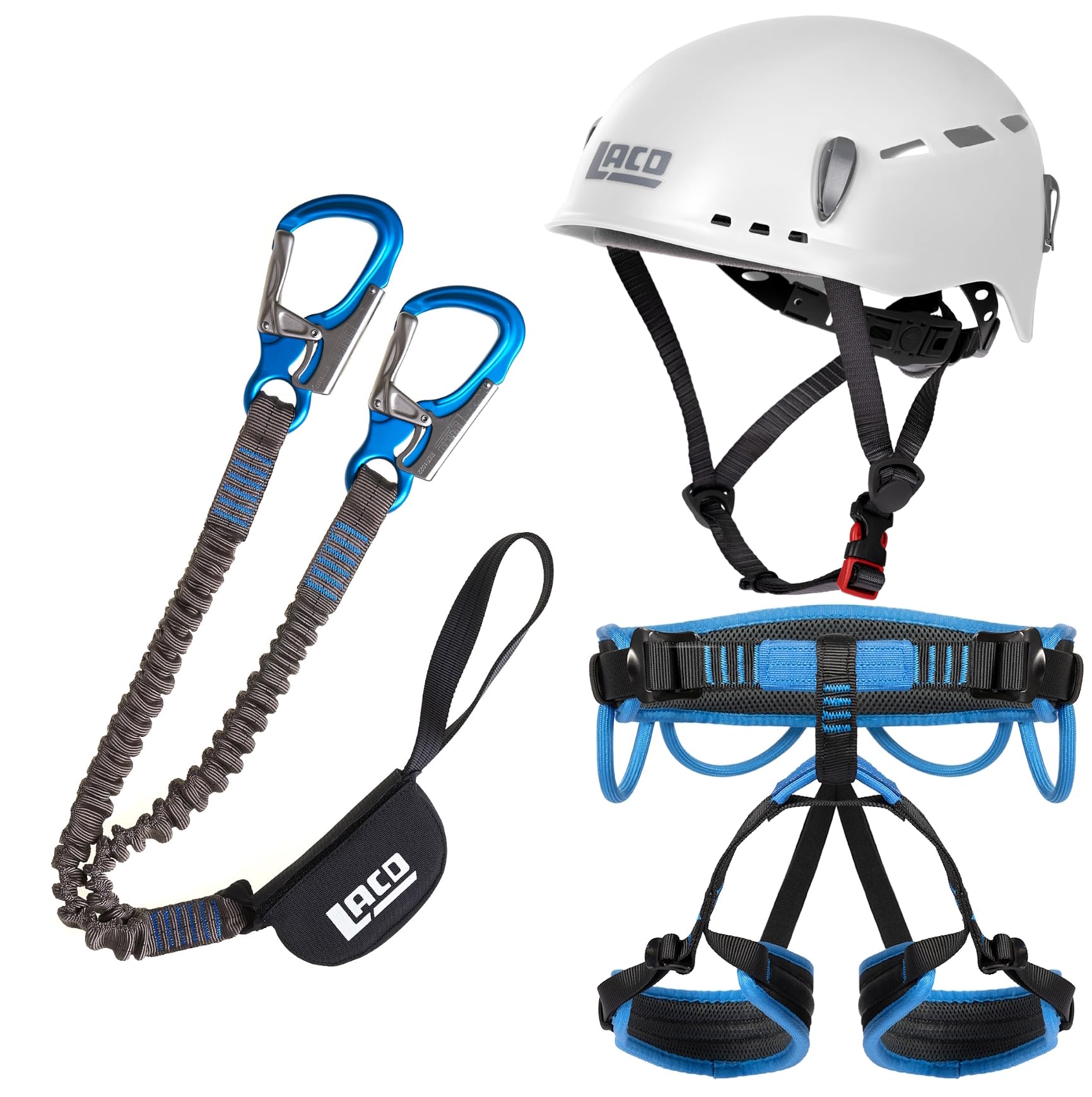 Generisch LACD Klettersteigset Via Ferrata Pro Evo 3.0 Start Gurt Protector