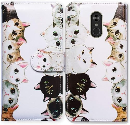 Miniatura 31 de Funda para LG Stylo 4/LG Stylo 4 Plus, Retro American Flag Flip Case Funda de cuero con ranura para tarjeta de crédito Soporte para tarjeta de Retro