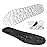 4D Cloud Technology Insole - Super Soft Comfort Insoles, Soft Foot Protection Cloud Feeling Insole, U-Shape Memory Foam Insoles, 4D Sports Memory Foam Insoles (Black, Men 6.5-7.5/Women 8-9)