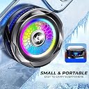 WRADER Phone Cooler for Gaming for Long Filming Mobile Gaming Fan Mobile Cooling Gadget (Black, ABS Body, SL25 Model) gallery image