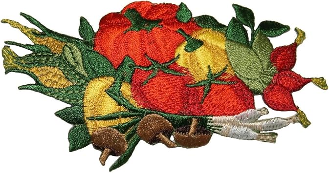 ID 1246 Fall Harvest Assortment Patch Autumn Produce Embroidered Iron On Applique