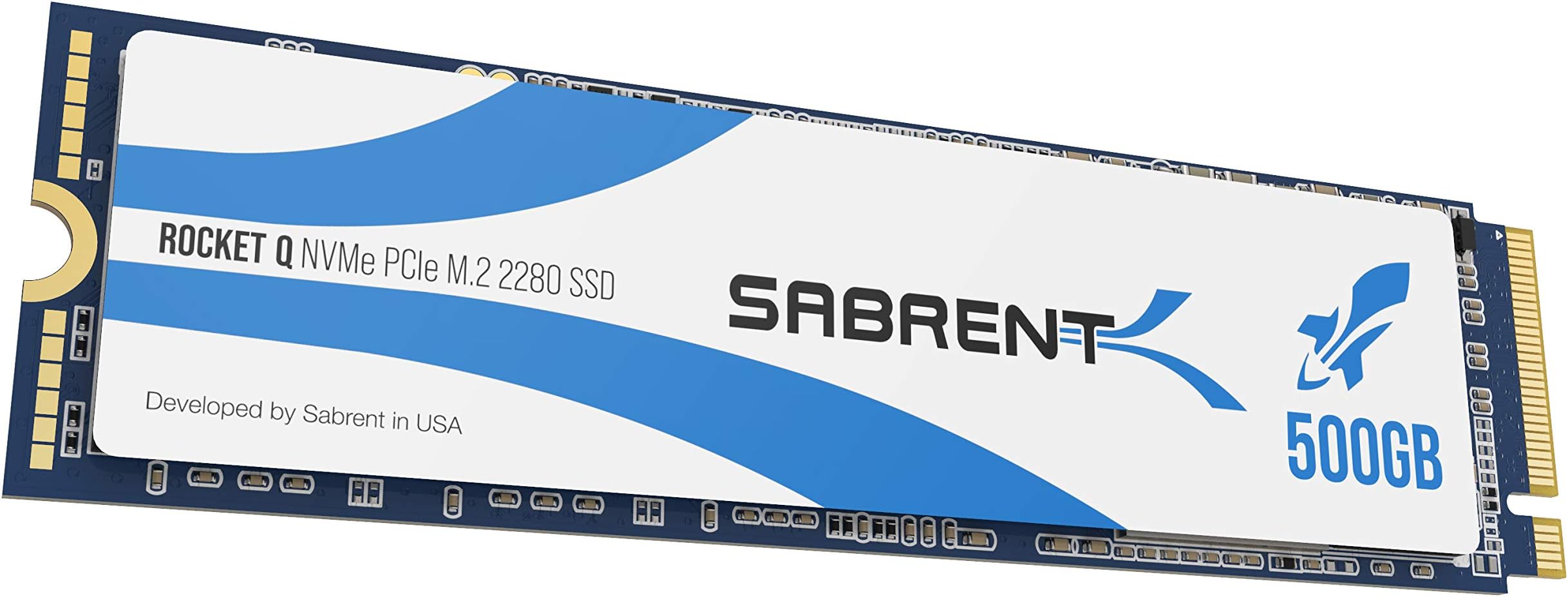 Sabrent 500GB QLC Gen. 3  NVMe SSD