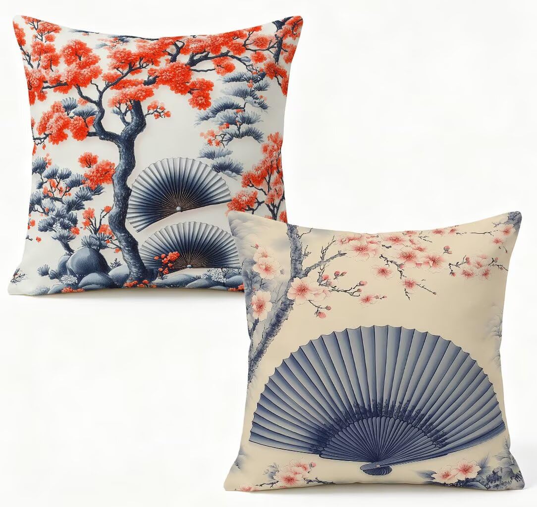 Coussin exterieur 70 x 70 cm en lin lot de 2 avec fermeture eclair