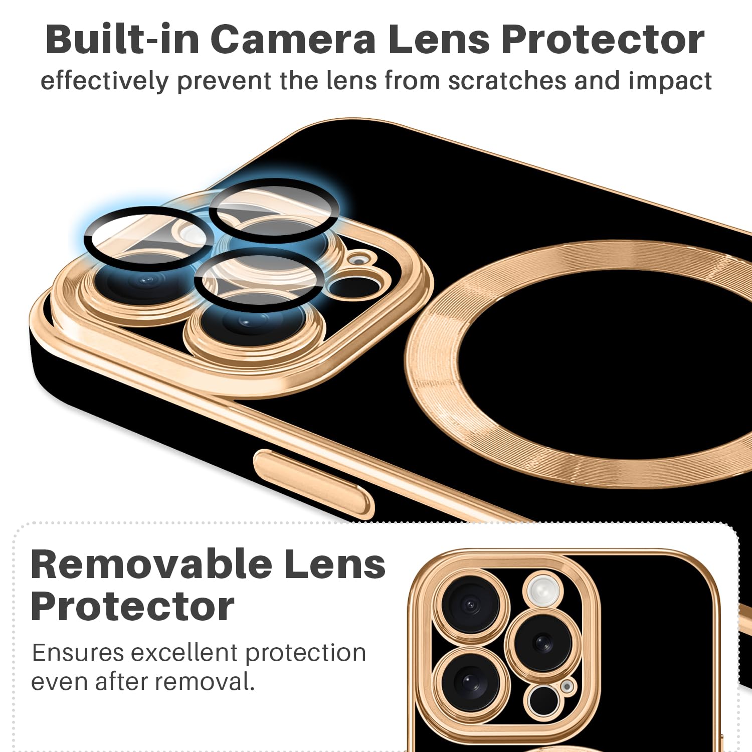 Dinick Custodia progettata per iPhone 13 con custodia magnetica