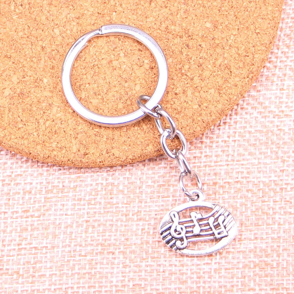 20 Piezas 20X17 Mm Colgante De Disco Musical DIY Hombres Llavero De Coche Anillo Titular Llavero Recuerdo Joyería Regalo