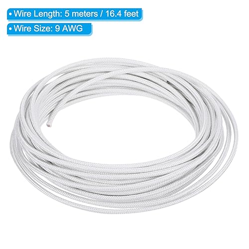 Vista 45 de PATIKIL Cable electrónico 11AWG de 16.4 pies, -30 a 392.0 °F, aislado, resistente a altas temperaturas, cable de silicona flexible eléctrico