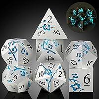 Vista 48 de Dados DND de metal mate rojo, DNDND 7 piezas de dados metálicos pesados D&D con hermoso estuche de regalo para juego de mesa Dungeons and Dragon