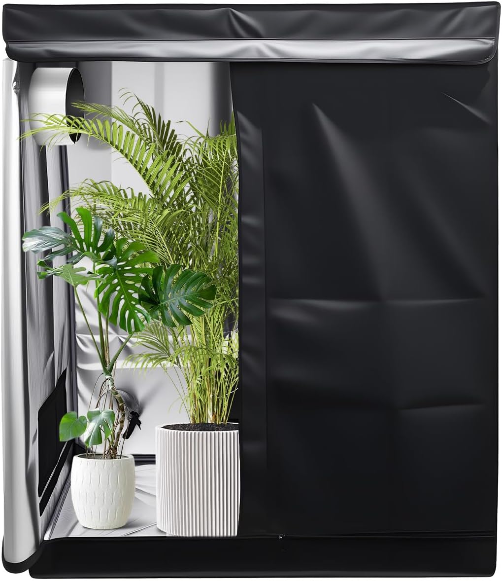 Planting Tent 59 "x48 x24 high reflectivity Indoor Planting Room for Planting Fruits, Flowers and Vegetables with Detachable Waterproof Floor Tray.