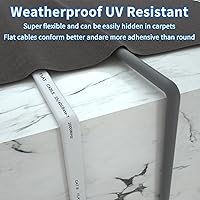 Vista 5 de Cable Ethernet Cat 8 de 3 pies, cable de red LAN de alta velocidad para exteriores e interiores, cable de conexión SFTP chapado en oro RJ45 de 40