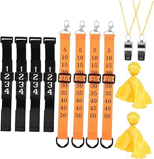 Referee Chain Clips Set with 12 Pieces for Soccer Matches
