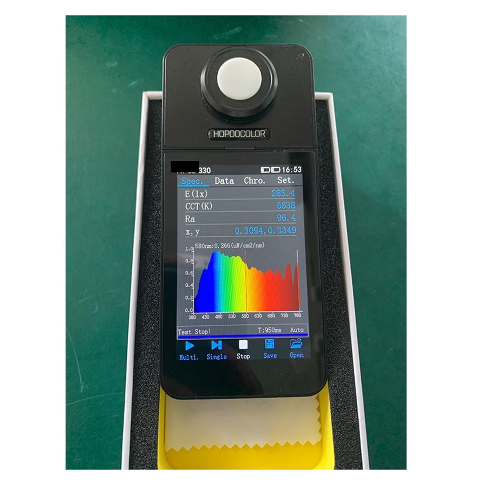 Spectrometer, Spectrometer Light Spectrum Meter CRI CCT Lux Tester