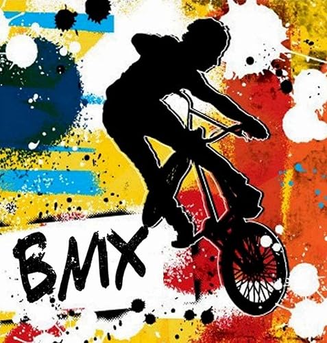 Kits de pintura de diamantes 5D DIY Racing BMX, 2 trucos de rendimiento, ciclismo, deportes extremos, pintura, manualidades, lienzo para decoración
