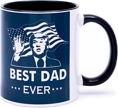 decorluxes Best Dad Ever Mug 11oz Funny Coffee Mug, Gift For Fathers Day, Birthday for Dad, Papa, or Daddy from Son, Daughter, or Wife