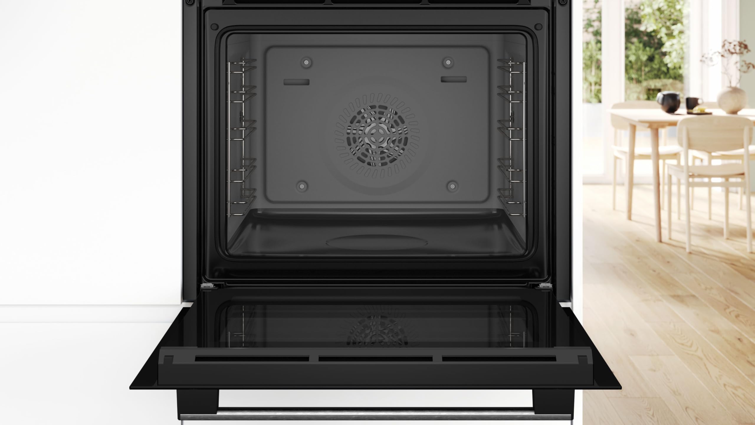 Bosch HBA553BR3F Series 4 - Built-in Oven HotAir 3D | Stainless steel, LED display, CleanCoating Full, Energy efficiency class A+