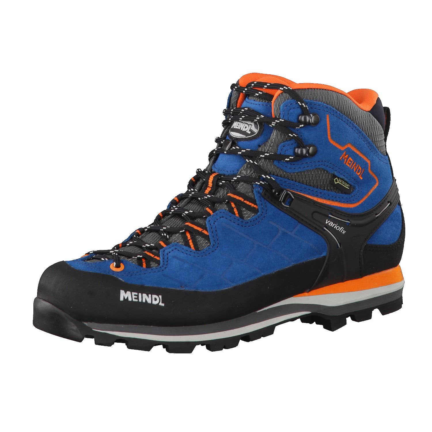 Meindl Litepeak Gtx, Bottes de Randonnée Homme, Bleu, Bleu (Blue/ Ornag), 44 EU