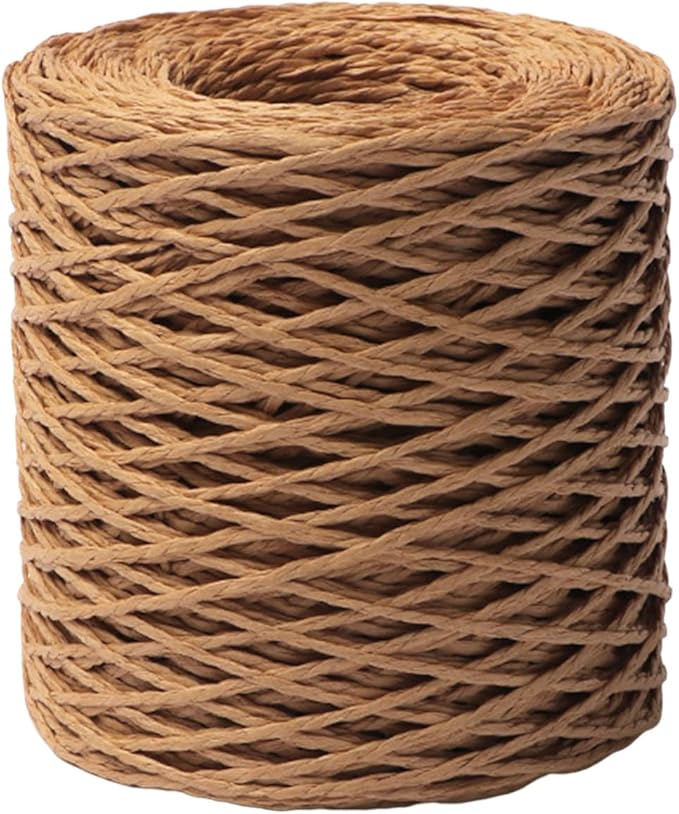 Amazon.com: Altsuceser Hand Crocheting Straw Braided Yarn, DIY Knit ...