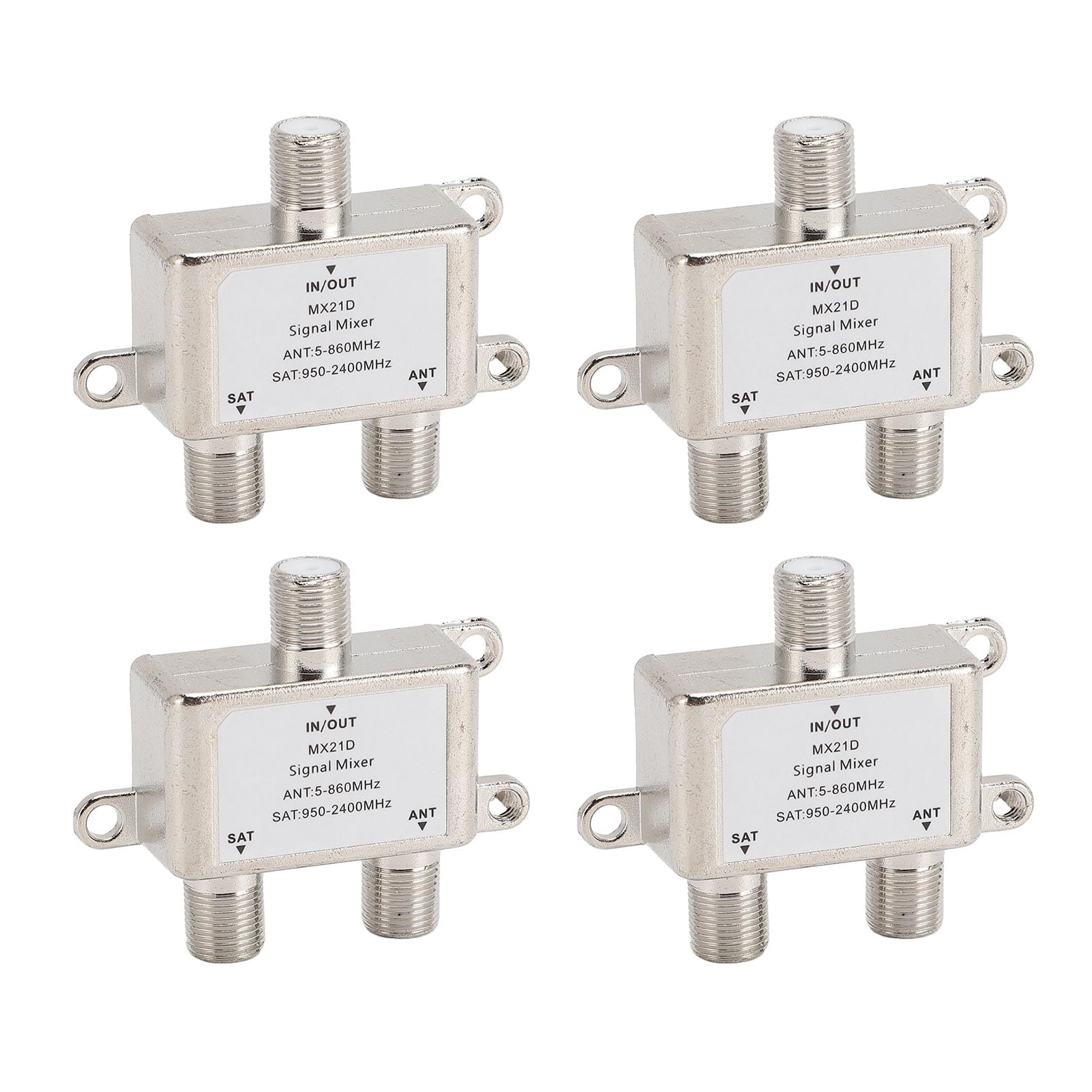 2 Way Digital Coaxial Splitter, 5 to 2400MHz Coaxial Cable Splitter Long Lifespan MX21D for Internet for TV