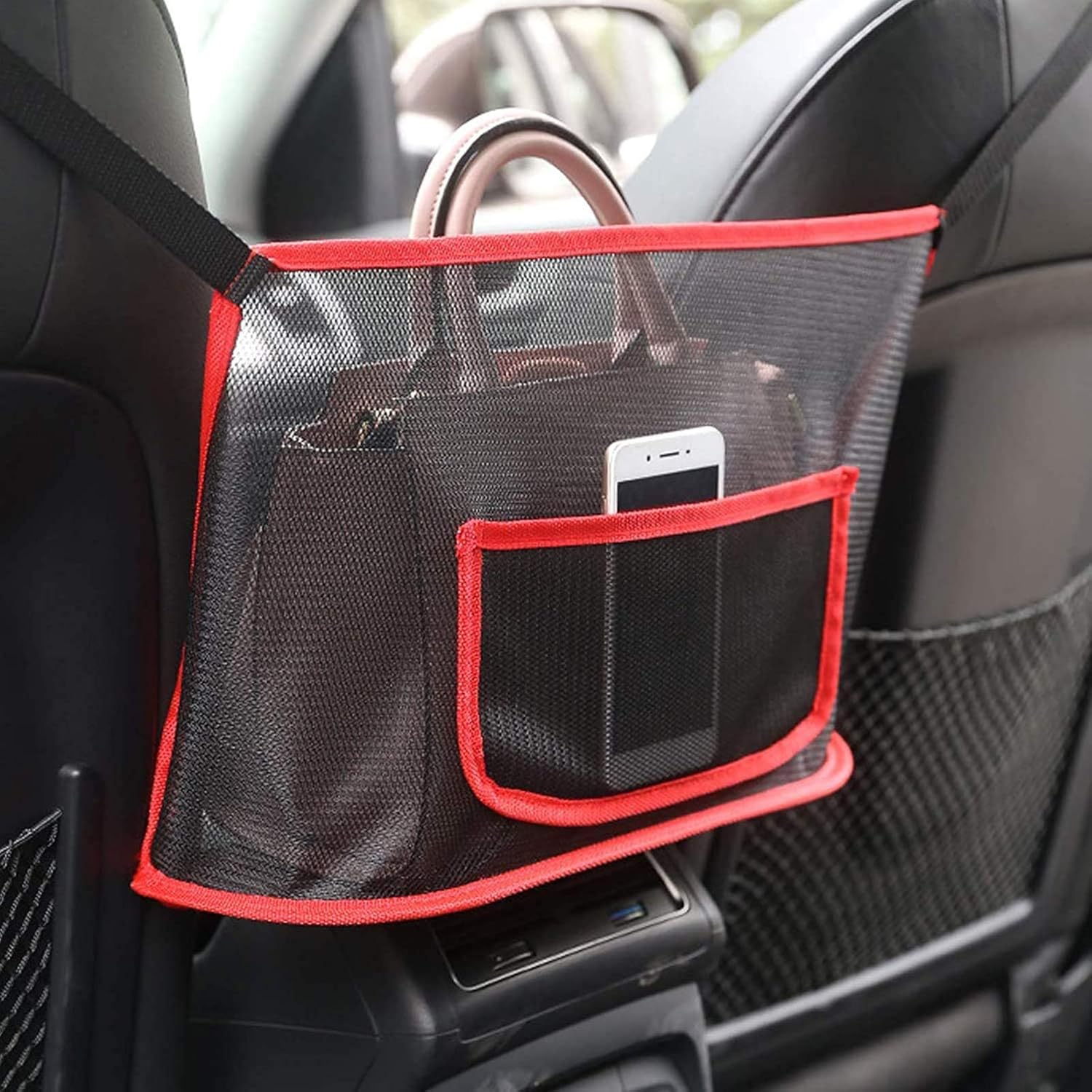 Maylai Upgraded Handbag Holder for Car Car Seat Storage Net