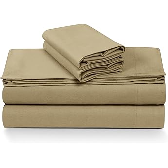 Tribeca Living Standard German Flannel Pillowcases, Set of 2, 200-GSM Heavyweight Cotton, Mid Blue