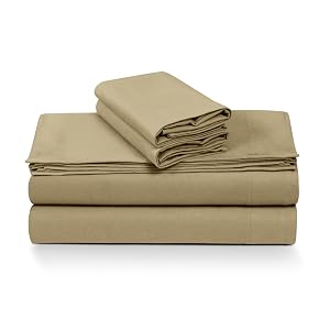 Tribeca Living 100 Cotton Flannel Sheet Set - 4 Piece Deep Pocket Flannel Sheets for King Size Beds