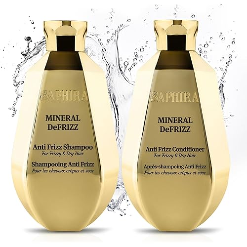 Saphira Professional Shampoo & Conditioner Duo Set – Dead Sea Mineral Hair Care System for Hydration, Repair & Smooth Shine – Salon Quality Hair Care