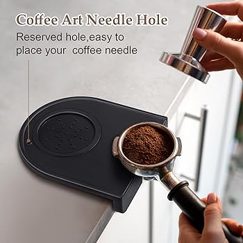 Szaboviktoria Silicona Accesorios Café, Barista Accesorios, Alfombrilla Cafetera, Café Tamper Mat, Tamping Mat, Para Casa, Cocina, Bar, Café4