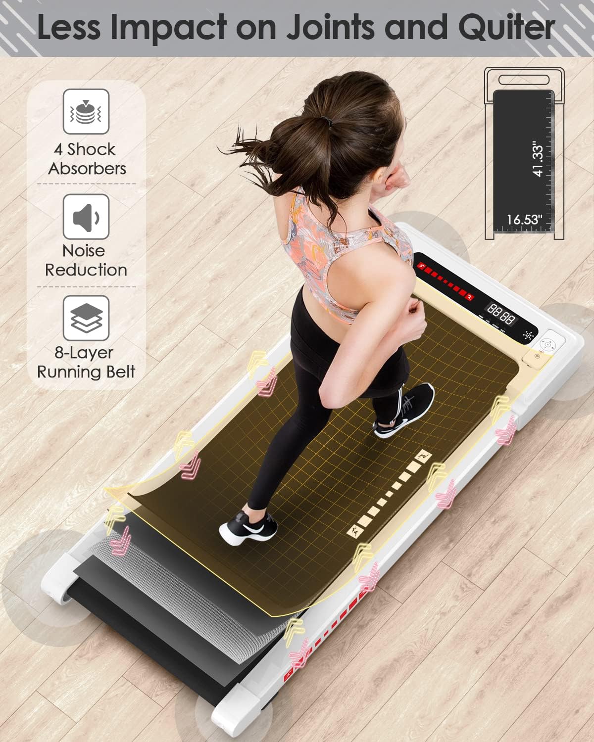 Walking Pad Running Machine Walking Machine for Home Under Desk Treadmill