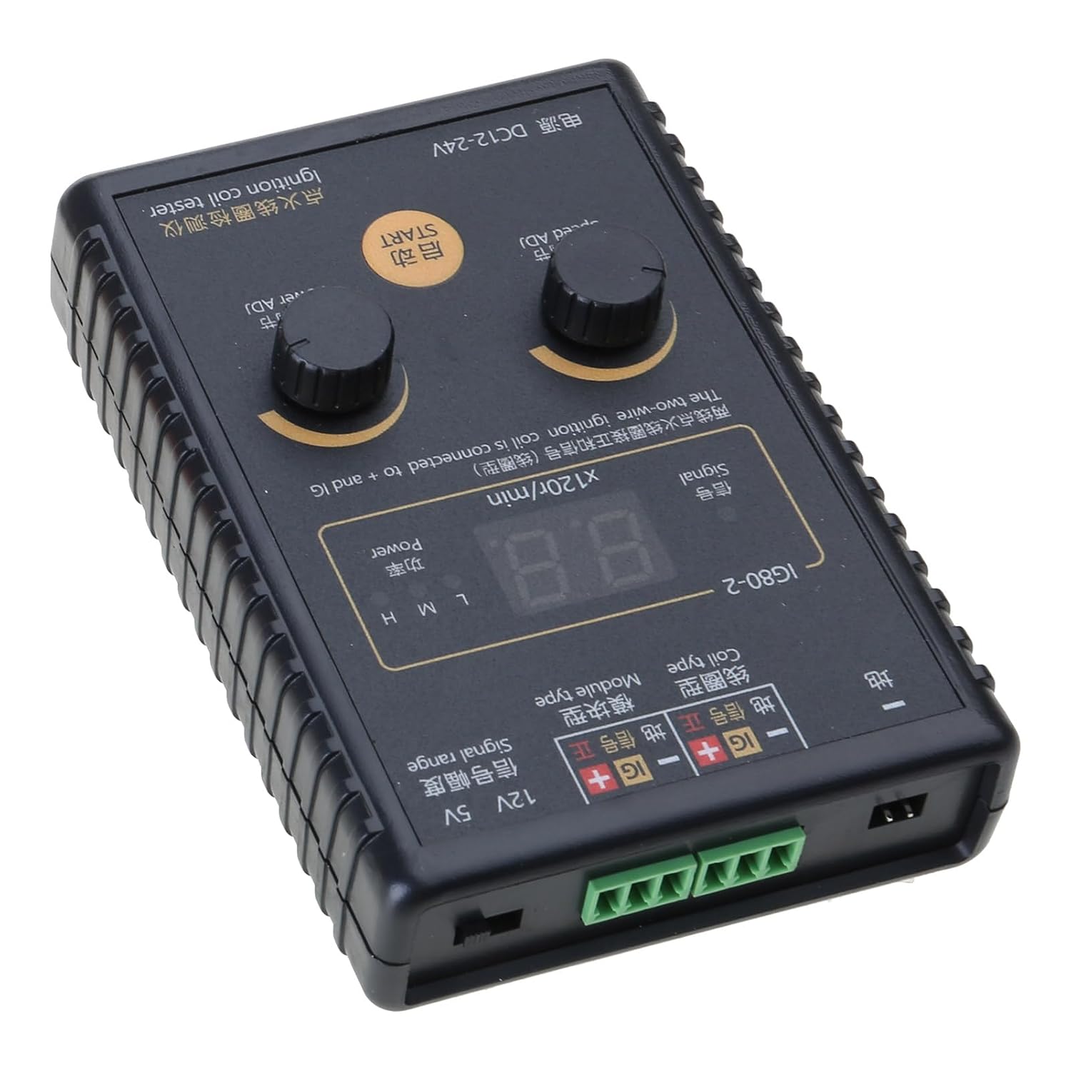 Car Automobile Ignition Coil TesterGas Oil Petrols Vehicle Natural GasGasoline 12V~24V Coil Ignition Testing Tool IG80 Car Tester Gasolines Naturalgas High Efficiency Tester Detector Naturalgas Engine