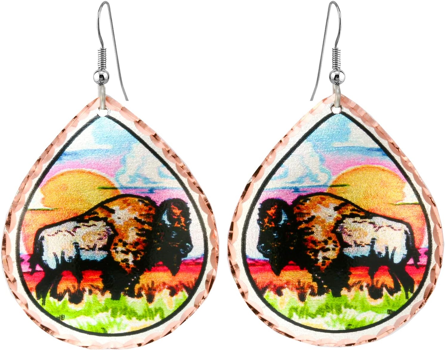 FRONT LINE JEWELRY Butterflies/Dragonflies/Rose/Horse/Owl/Moose/Buffalo/Magnolia/Flowers Earrings/Turtle/Bear/Feather/SW Native Earrings