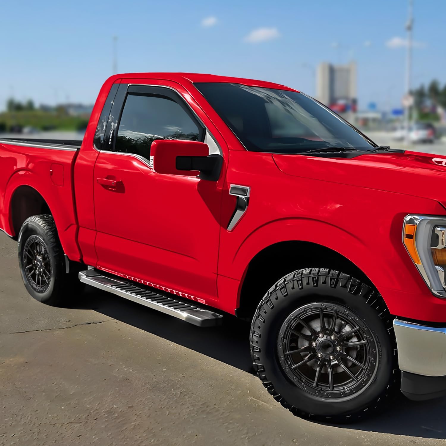 Voron Glass in-Channel Extra Durable Rain Guards for Ford F150 2021-2026 Regular Cab/SuperCrew/SuperCab, Window Deflectors, Vent Window Visors, 2 Pieces - 200251