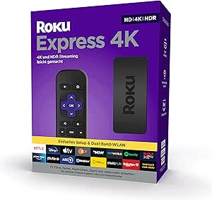 Roku Express 4K | HD/4K/HDR Streaming Media Player | Funktioniert nur in Deutschland